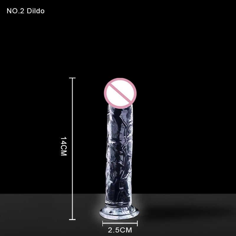 Dildo de Silicona Médica Transparente | 7 Modelos