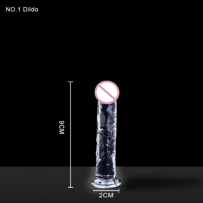 Dildo de Silicona Médica Transparente | 7 Modelos