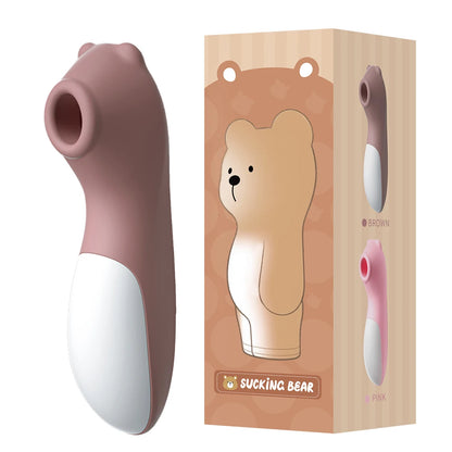 Succionador de Clítoris con Vibrador | Rosa y Marrón