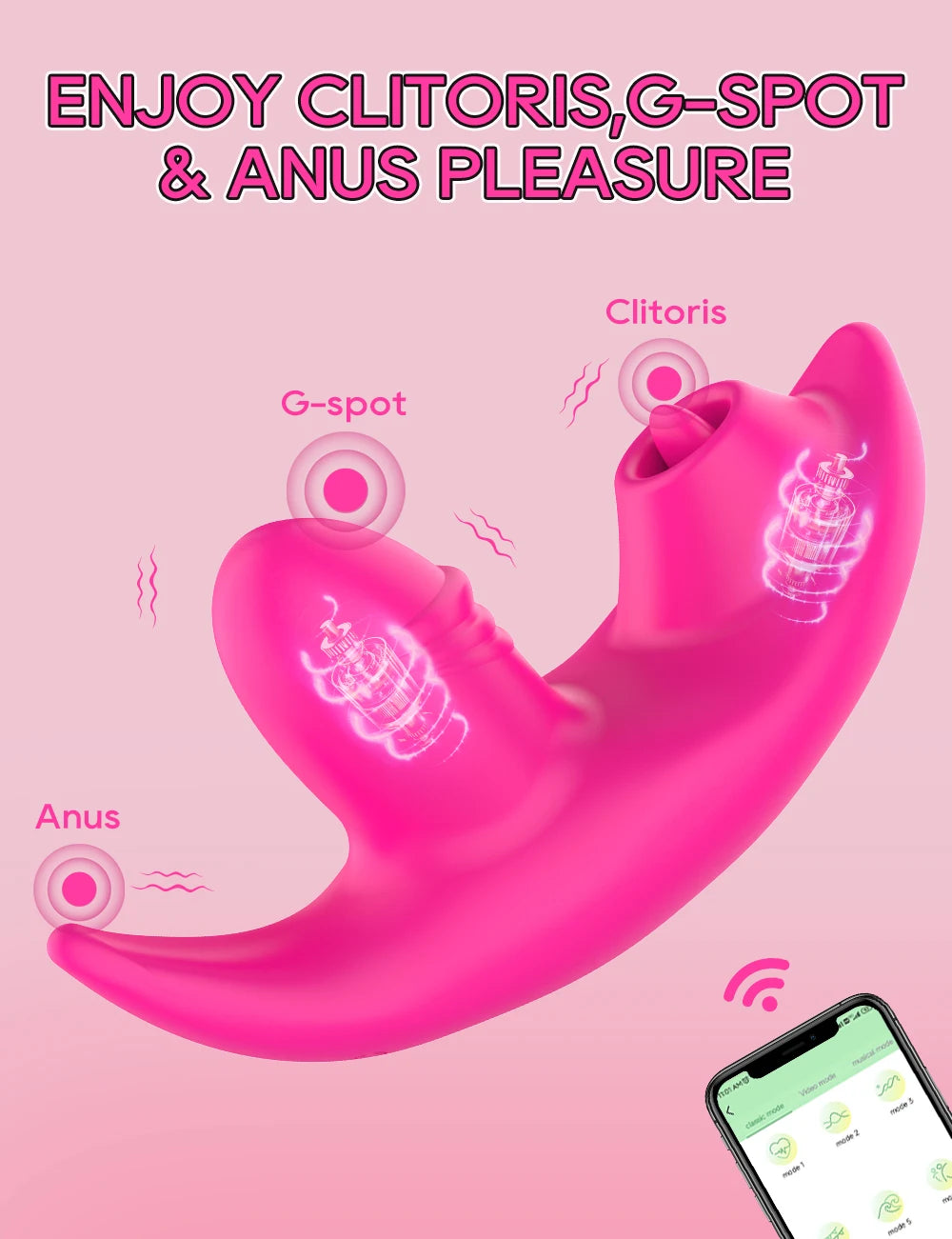 Vibrador Wearable para Bragas con Control APP | Estimulador de Clítoris