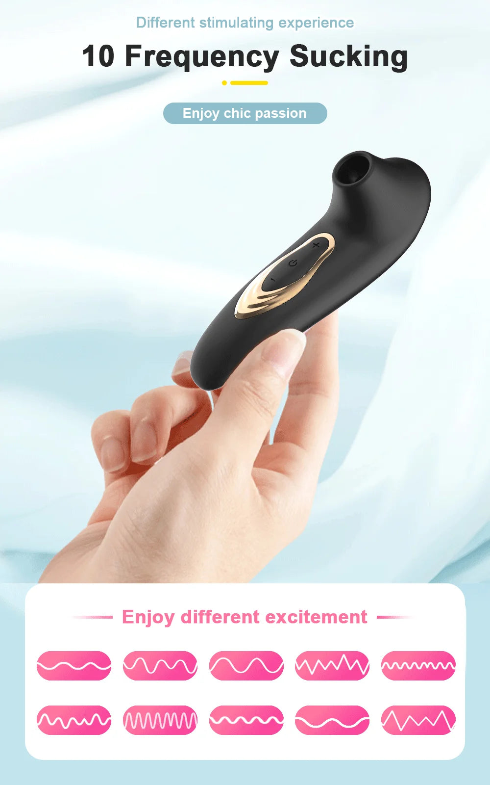 Succionador de Clítoris con Vibrador Recargable | 10 Modos