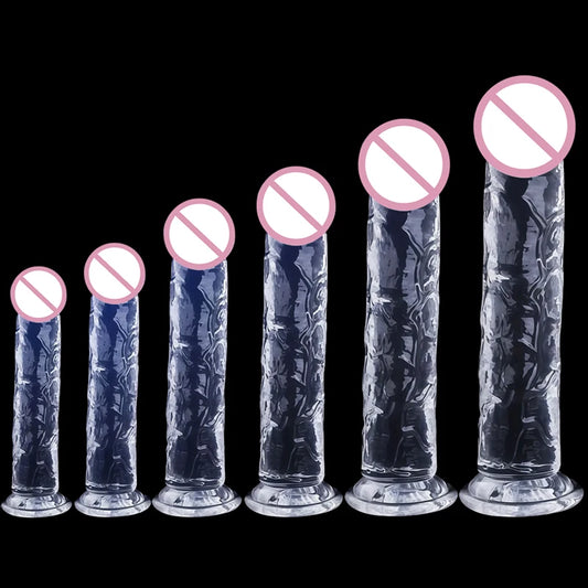 Dildo de Silicona Médica Transparente | 7 Modelos