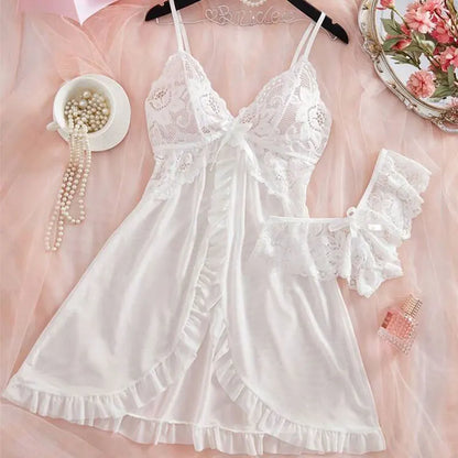 Conjunto Camisón Corto + Braguita | Pijama Seductor Mujer