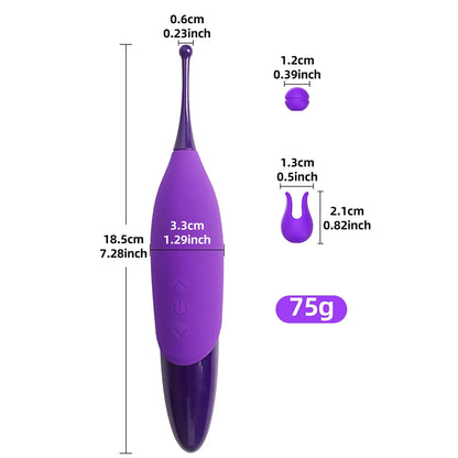 Vibrador de Punto G y Clítoris | 7 Modos y 6 Intensidades
