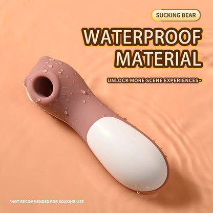 Succionador de Clítoris con Vibrador | Rosa y Marrón