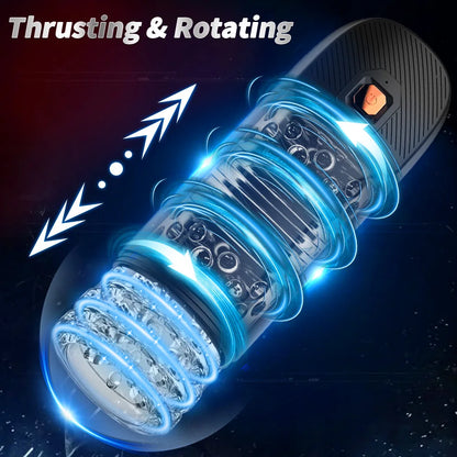 Masturbador Masculino Automático con 9 Modos de Vibración