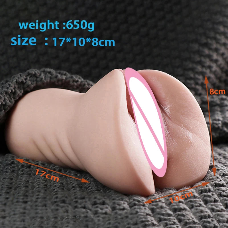Masturbador Masculino 3D Realista en Silicona