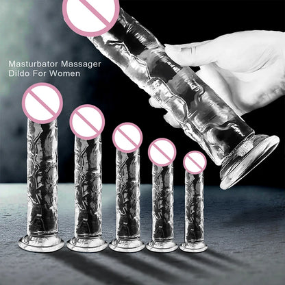 Dildo de Silicona Médica Transparente | 7 Modelos