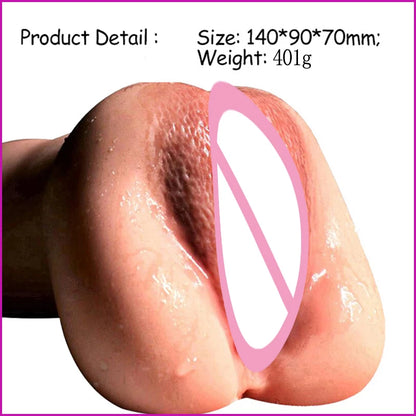 Masturbador Masculino 3D Realista en Silicona