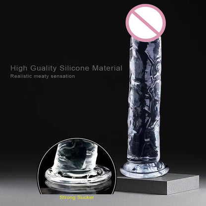 Dildo de Silicona Médica Transparente | 7 Modelos