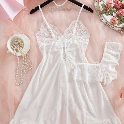 Conjunto Camisón Corto + Braguita | Pijama Seductor Mujer