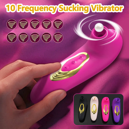 Succionador de Clítoris con Vibrador Recargable | 10 Modos