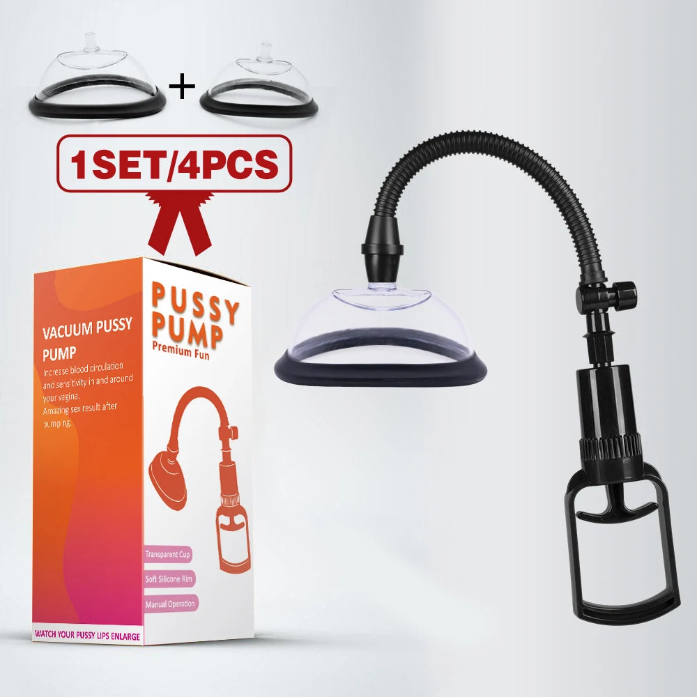 Bomba de Succión Clitoral y Vaginal Manual
