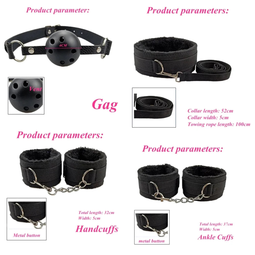 Kit BDSM para Parejas | Juego de Bondage Completo