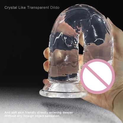Dildo de Silicona Médica Transparente | 7 Modelos