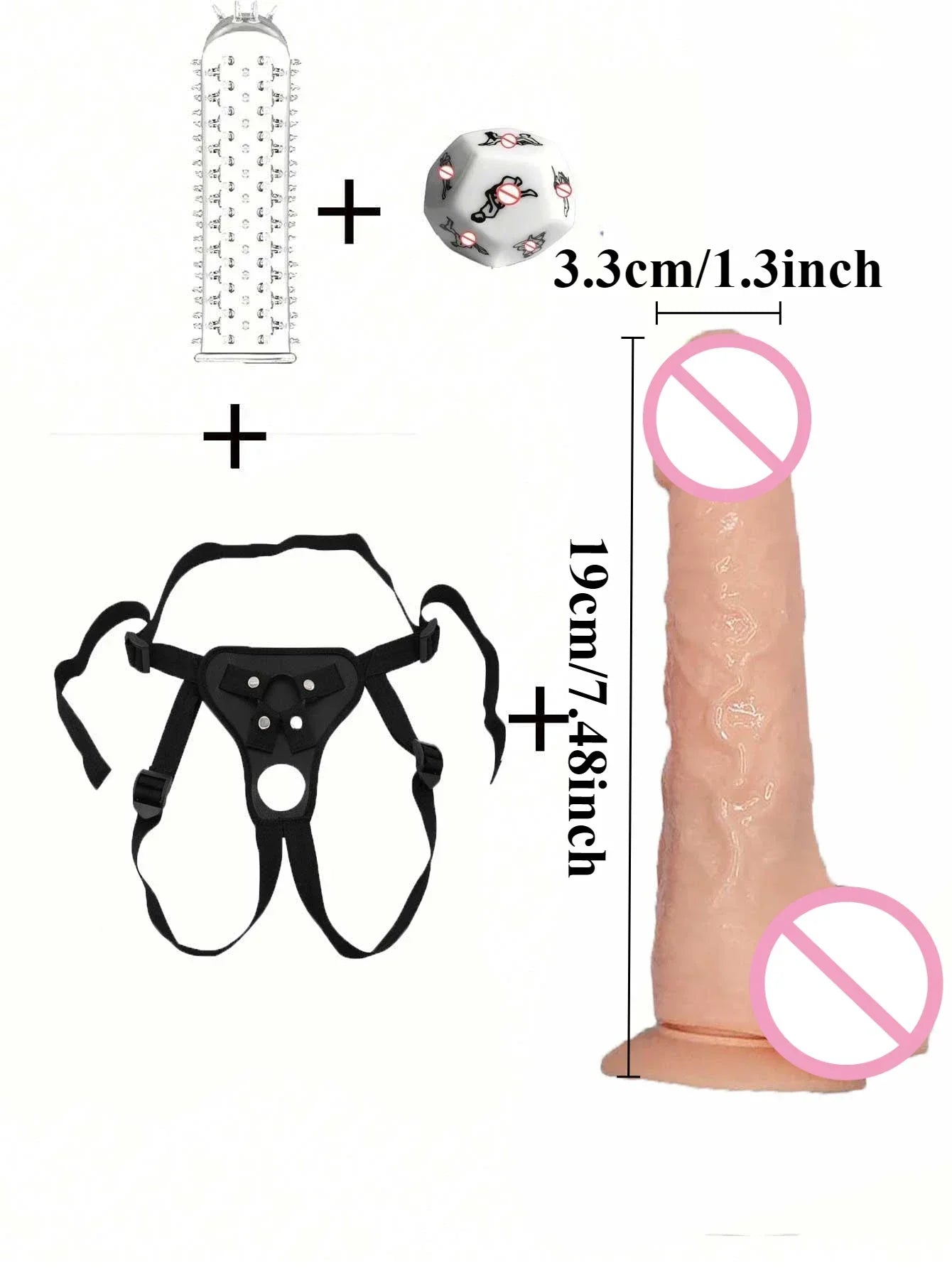 Arnés con Dildo Realista para Mujer | Tallas S-M-L