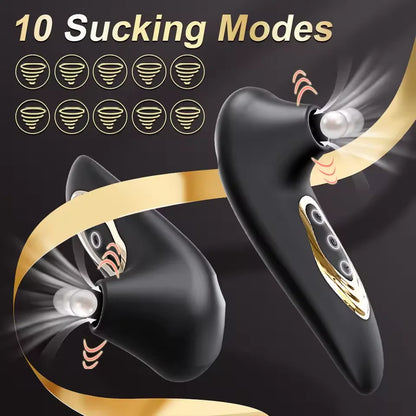 Succionador de Clítoris con Vibrador Recargable | 10 Modos