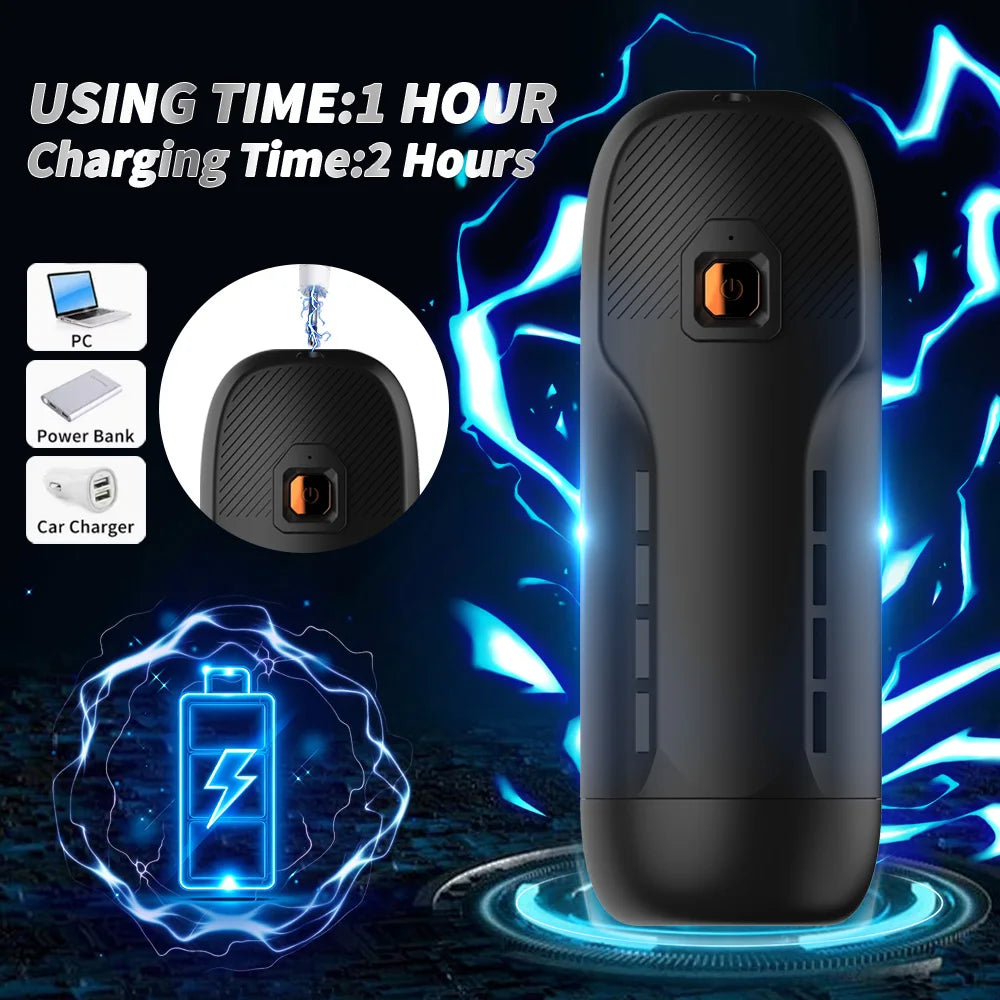 Masturbador Masculino Automático con 9 Modos de Vibración